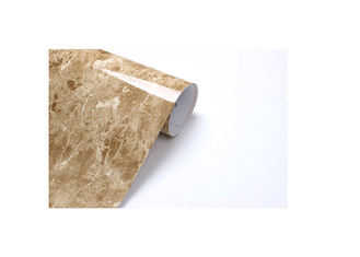 Phim sơn PVC bóng cao bằng đá cẩm thạch Beige cho các cửa sổ nhựa
