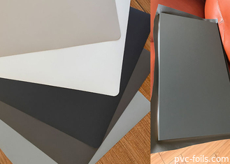 Màu xám rắn Màu siêu mờ PVC Trang trí cuộn lá cho cửa màng