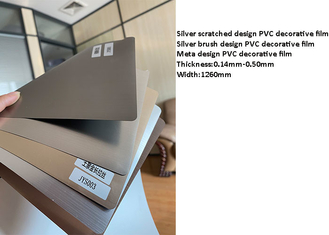 Màng nhôm tự dính PVC chải nhôm để bọc hồ sơ
