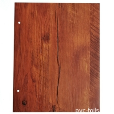 0.07mm Thick Wood Pattern PVC Decorative Film Flat Surface Roll Packing