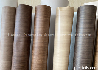 Bộ phim PVC trang trí trong cuộn gỗ Mẫu phim đồ nội thất hạt để sản xuất bảng WPC
