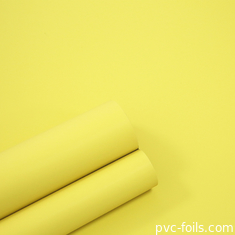 Màu vàng PVC phim trang trí siêu mờ cho phòng ngủ cửa tủ