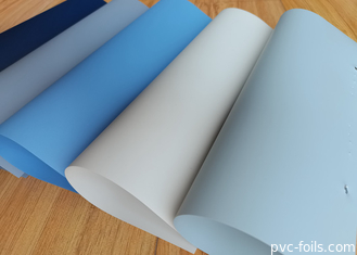 Blue Super Matte Solid Color Self-Adhesive PVC Film cho trang trí nhà DIY