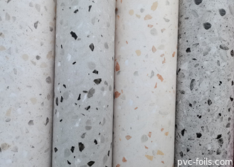 Phim mảng PVC đá đá trắng cho kết thúc bàn