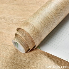 Màn hình PVC vinyl tự dán có thể tháo rời hạt gỗ để phủ đồ nội thất