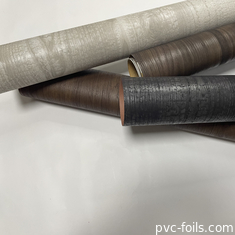 0.14mm PVC bền kết cấu gỗ phim đúc chống nước trang trí tấm mạ cho đồ nội thất trang trí nhà