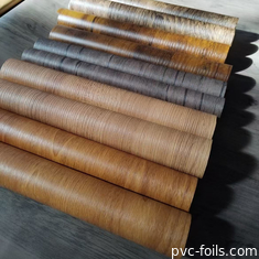 0.14mm PVC trang trí phim mạ gỗ kết cấu phim mạ gỗ thiết kế cho tấm mạ