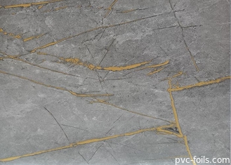 Lá PVC trang trí 0,50mm để phủ đồ nội thất Hạt đá cẩm thạch hoàn thiện có độ bóng cao