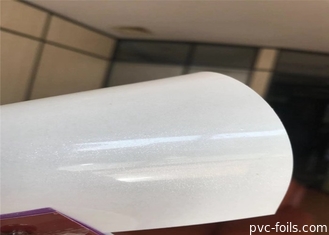 Cửa màng nội thất cuộn màng nhựa Pvc có độ bóng cao 0,3mm màu trắng