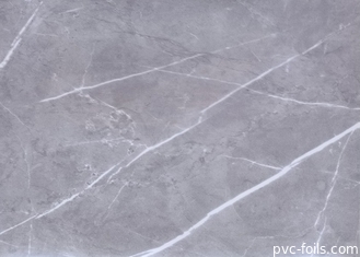Phim PVC có độ bóng cao bằng đá cẩm thạch xám cho tấm tường MDF