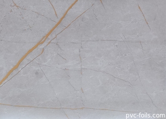Màu xám bóng Màu trắng tự dính Phim đá cẩm thạch Pvc Foil trang trí Cà phê mặt bàn