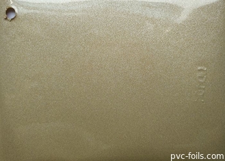 Lá trang trí PVC màu vàng lấp lánh để ép màng