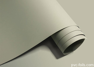 Super Matte Beige Solid Color Pvc Foil cho trang trí cửa đồ nội thất