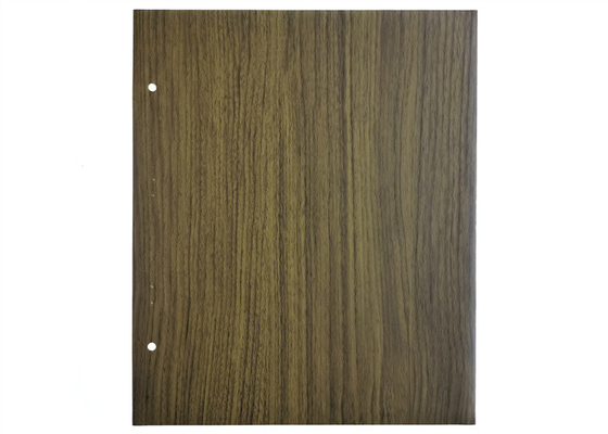 Kết cấu gỗ nâu Lá màng PVC cho mặt cửa Không dính