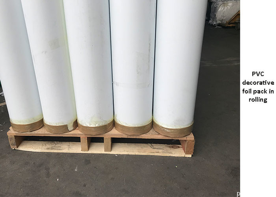 Màu xám rắn Màu siêu mờ PVC Trang trí cuộn lá cho cửa màng