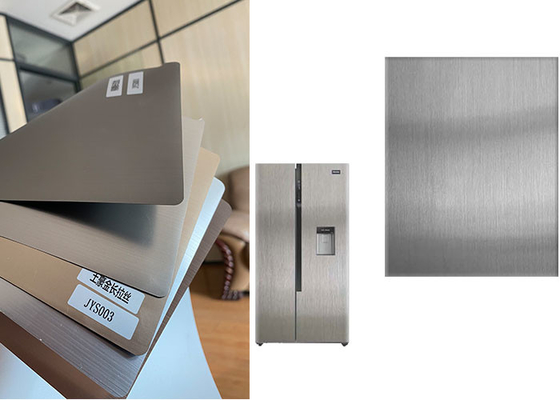 Bàn chải bạc ROHS Thiết kế màng trang trí PVC cho bảng điều khiển thiết bị gia dụng
