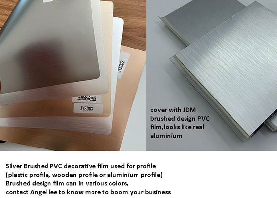 Màng bọc PVC tự dính cho hồ sơ nhôm nhựa bằng gỗ