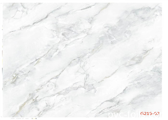 Đá cẩm thạch trắng tùy chỉnh nhìn màng PVC để trang trí bề mặt nội thất không thấm nước