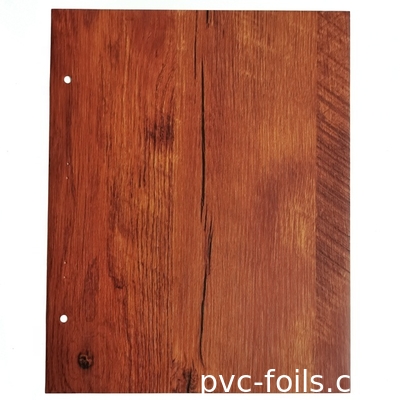 0.07mm Thick Wood Pattern PVC Decorative Film Flat Surface Roll Packing