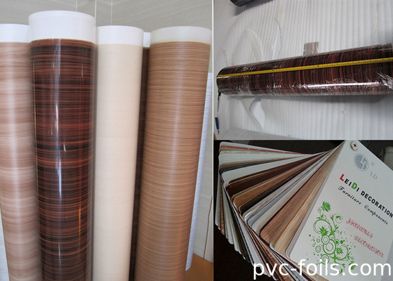 MDF Lamination PVC phim trang trí cho vật liệu xây dựng 50m-500m chiều dài