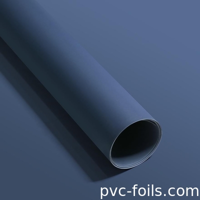 Phim trang trí PVC màu xanh đậm Độ dày 0,20mm Không thấm nước