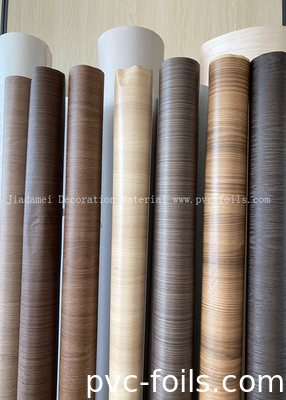 Phim trang trí gỗ hạt PVC cho gói Profile Độ dày 180 micron