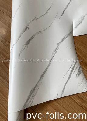 Bạch Marble Thiết kế PVC phim màng cuộn cho trang trí cửa tủ