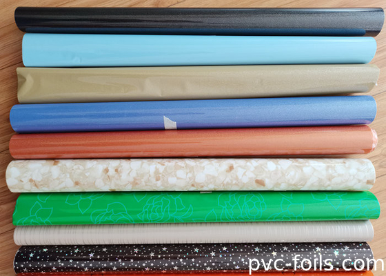 High Gloss Colorful Pattern Self-Adhesive PVC Film Roll Cho trang trí đồ nội thất