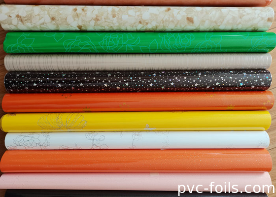 Bao bì trong cuộn cao bóng màu sắc tự dán phim PVC cho trang trí đồ nội thất