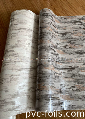 Bộ phim PVC tự dính giống như nhãn dán đồ nội thất đá đóng gói trong cuộn