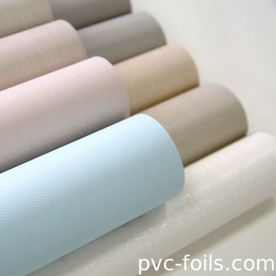 Thiết kế kết cấu giống như vải PVC giấy giấy trang trí cho nắp đồ nội thất