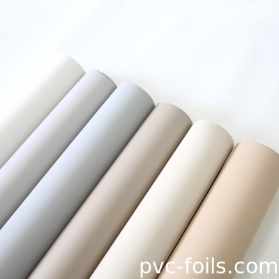 Bộ phim đồ nội thất PVC màu rắn chống vân tay cho cửa niêm mạc