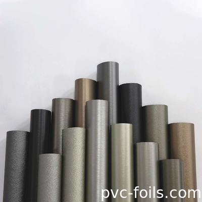 Metallic Silver Color Self Adhesive PVC Film In Roll Cho trang trí bề mặt