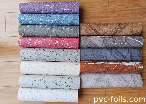Thiết kế đá cẩm thạch mới PVC nhãn dán PVC Self-adhesive Film Wrap For Furniture Cover