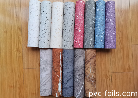 Thiết kế đá cẩm thạch mới PVC nhãn dán PVC Self-adhesive Film Wrap For Furniture Cover