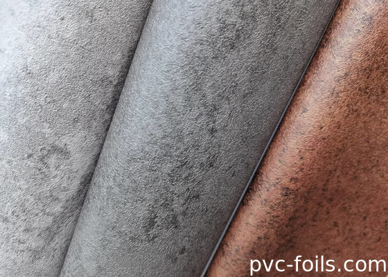 Grey bê tông đá thiết kế PVC phim trang trí cho cửa nội thất