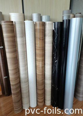 Cuộn phim đồ nội thất PVC bóng cao để ép màng cửa tủ
