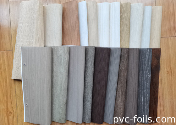 Bộ phim mạ PVC chất lượng cao với hiệu ứng hạt gỗ cho hồ sơ cửa