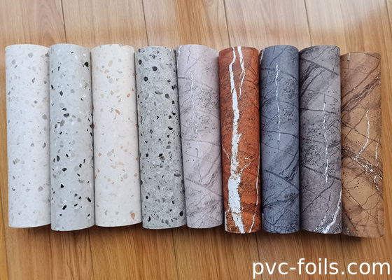 Phim mảng PVC đá đá trắng cho kết thúc bàn