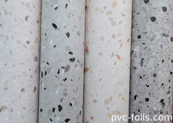 Phim mảng PVC đá đá trắng cho kết thúc bàn