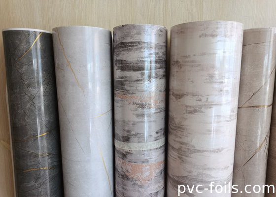 Phim PVC đá cẩm thạch bóng 1400mm cho các ứng dụng máy in màng chân không