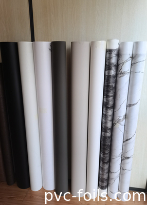 Phim trang trí PVC màu trắng bằng đá cẩm thạch để áp dụng máy ép chân không trong các tấm đồ nội thất