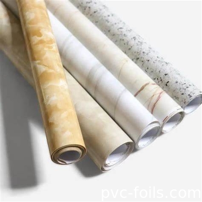 Bộ phim trang trí PVC in kỹ thuật số với thiết kế đá cẩm thạch và gỗ cho bề mặt nội thất