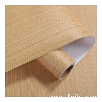 Màu cổ phiếu gỗ mới hạt PVC phim trang trí giấy dán gỗ