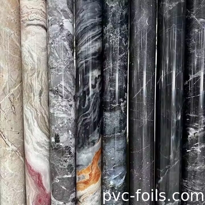 Bộ phim trang trí PVC bằng đá cẩm thạch in kỹ thuật số cho các dự án bảng đồ nội thất và lớp phủ