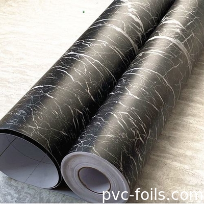 Một cuộn thiết kế đá cẩm thạch tự dính dán PVC cho trang trí cửa tủ