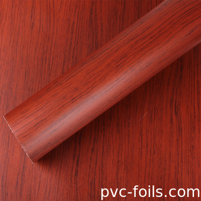 Giá nhà máy MOQ thấp Wallpaper tự dán đồ nội thất nhãn dán gỗ Vinyl hạt PVC phim bán