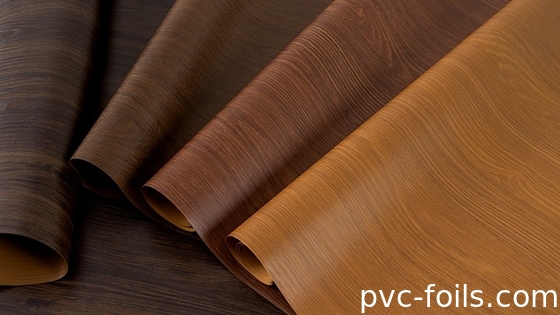 Ý gỗ nhìn PVC đồ nội thất phim trang trí cho cửa - hỗn hợp dầu mô phỏng thiết kế gỗ
