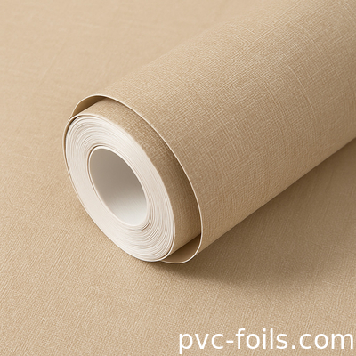 Vật liệu kết cấu Màu sắc rắn Pvc Self Adhesive Film For Interior Wall Panel Decoration