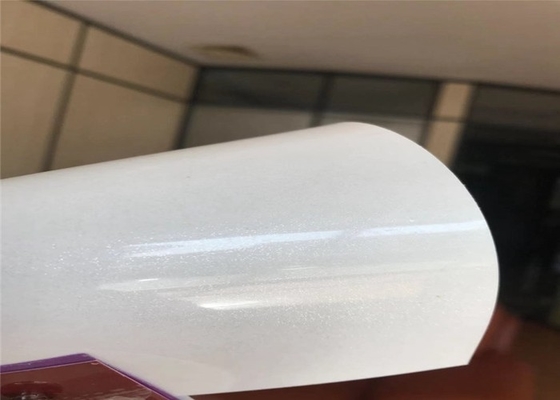 Cửa màng nội thất cuộn màng nhựa Pvc có độ bóng cao 0,3mm màu trắng